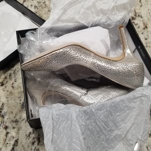 INC International Concepts Zitah Evening Pumps Pearl Gold Size 7M